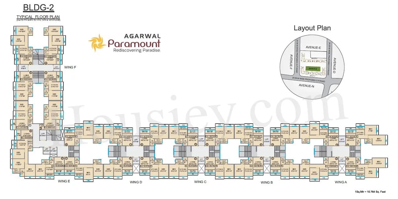Agarwal Paramount Floor plan 1